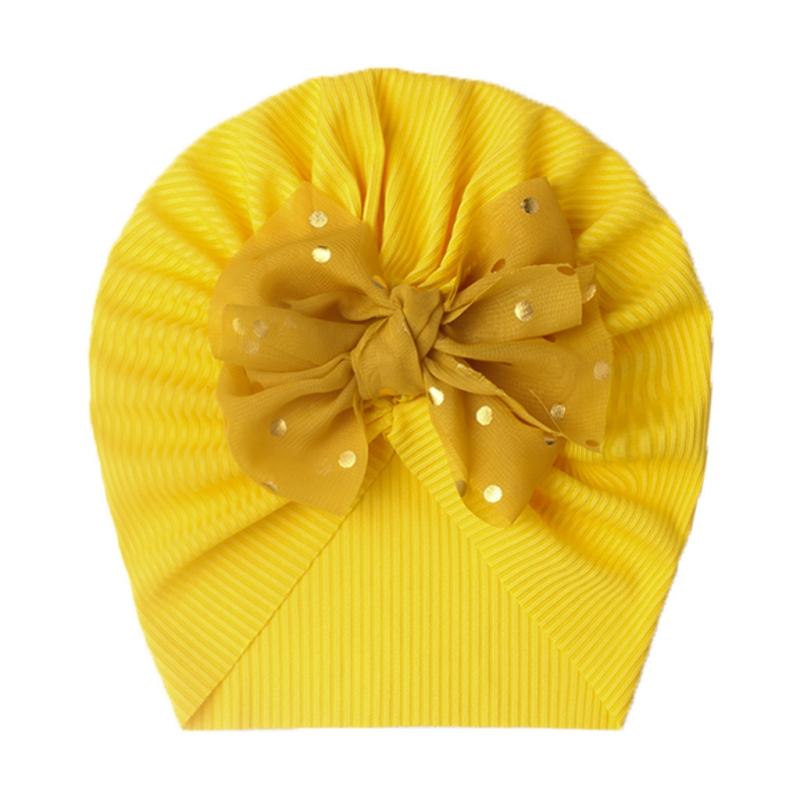Bow Baby Headbands Toddler Headwraps Elastic Beanies CapFlower Baby Girl Turban Hat Newborn Infant Bonnet Hair Accessories