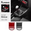 Real Soft Carbon Fiber Sticker For Seat Ibiza 6l 2003 2004 2005 2006 2007 2008 LHD RHD Manual Car Gear Center Console Panel Trim