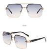 Rimless Square Aviator Sunglasses | Gradient Lens Fashion Shades for Men & Women
