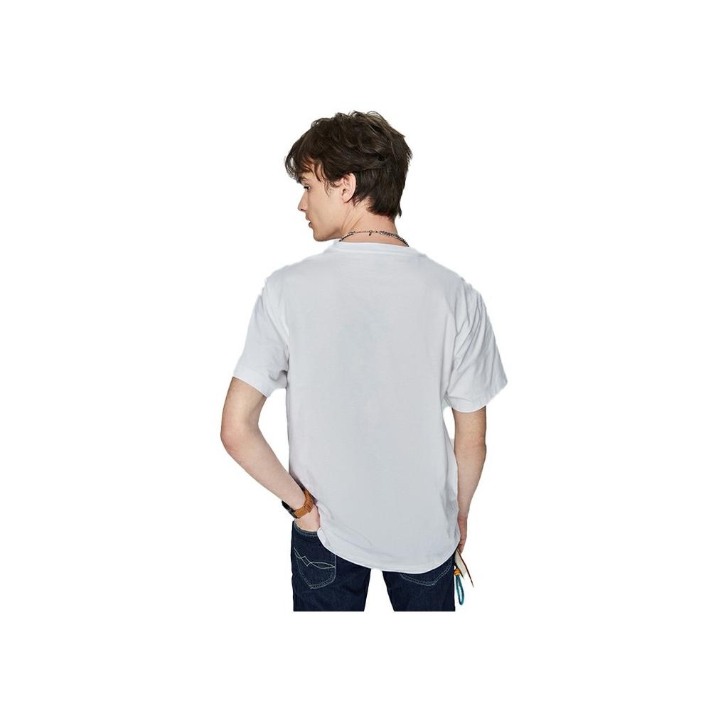 SS23 Einfarbiges Rundhals-Kurzarm-T-Shirt Herren Oberteile Weiß LMT0045413RX00FK14000