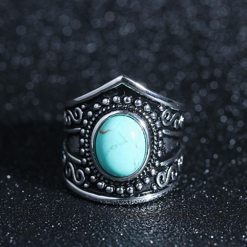 Jewelry Jewelry, Bohemian Round Turquoise Rings For Men And Women, High Quality Seiko