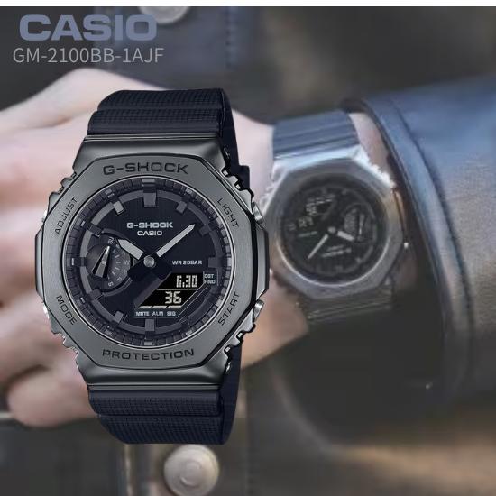 

CASIO G-SHOCK GM-2100BB-1AJF Men’s Watch Black | Metal Covered | Carbon Core Guard | Web Limited | Japan Genuine Product чорний