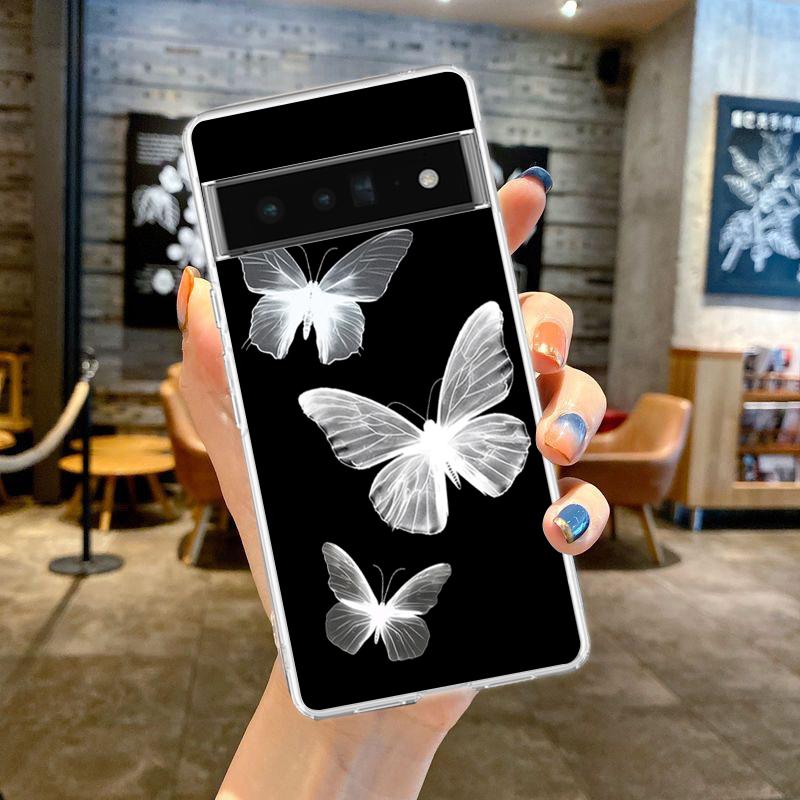

Черный Чехол-Телефон в Готическом Стиле Для Google Pixel 9 8 7 6 Pro XL 8A 7A 6A 5 4 5A 4A 3A XL 5G Мягкий Силикон Прозрачный ТПУ Чехол Pixel 6