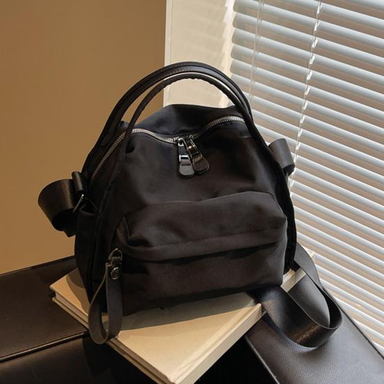 Women Casual Crossbody Bag Zippered Handbag with Adjustable Shoulder Strap Purse with Top Handle for Commuting Running Errands