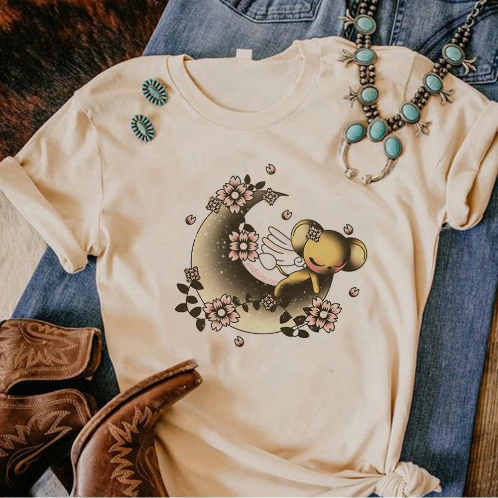 Футболки Сакура Ловец Карт женские уличный стиль футболка женская японская одежда S