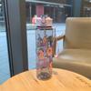 750ML Kids Water Sippy Cup Creative Cartoon Cup with Straws Leakproof Water Bottle Outdoor Portable Children's Plastic Water Cup