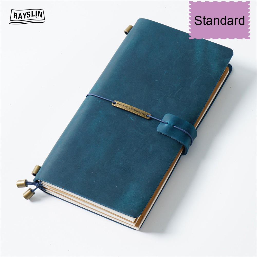 7 Farben 4 Größen Reisetagebuch Echtes Leder Cover Handgefertigtes Notizbuch DIY A5 Tagebuch Büro Schule Notizbuch Kostenlose Namensprägung