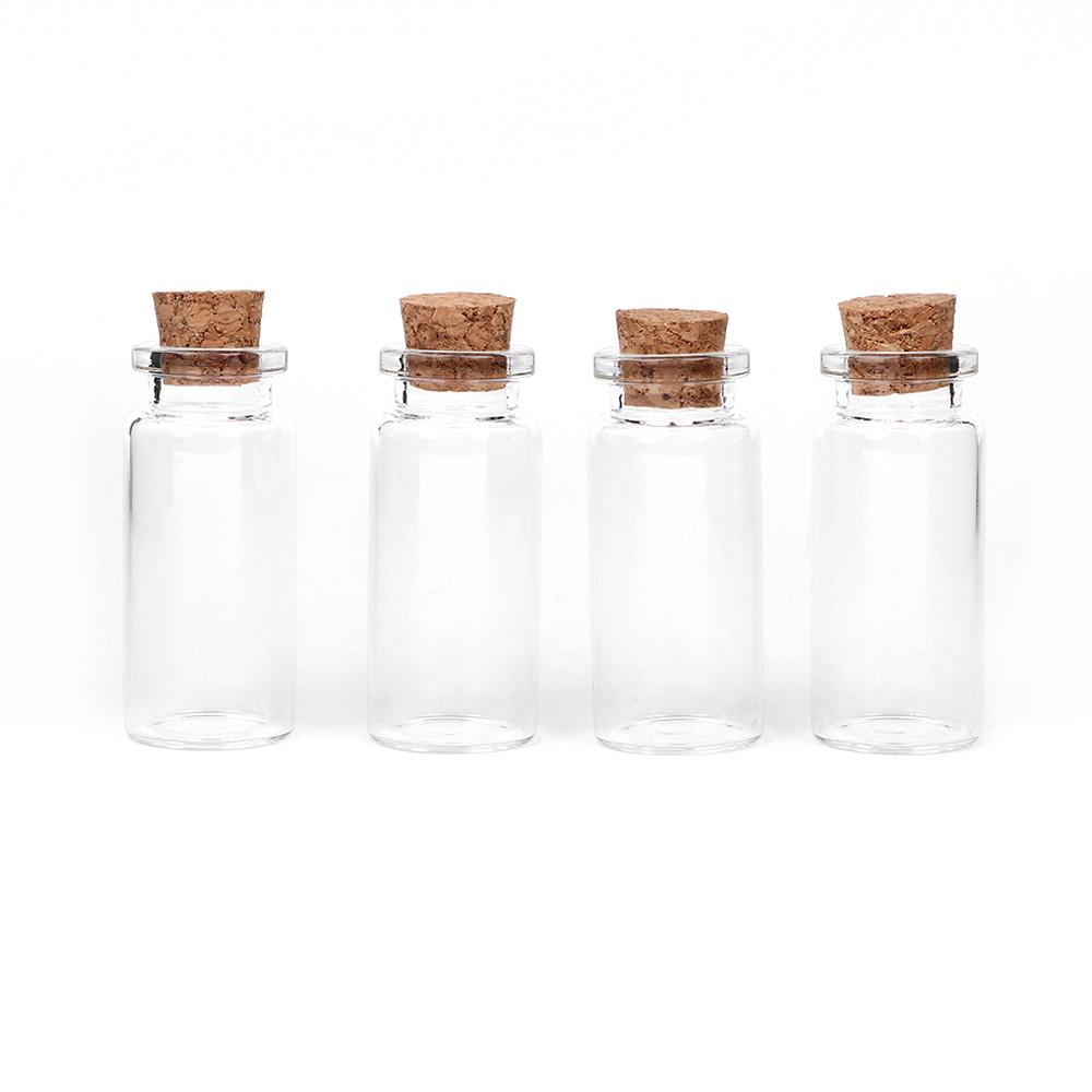 High Temperature Resistance Containers Glass Craft Mini Cork Stopper Glass Bottle Mini Messages Jar