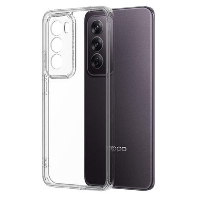 Für Oppo Reno12 Pro 5G (Global) Transparente Handyhülle TPU+Acryl Stoßfeste Handy-Rückseite