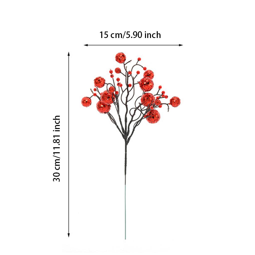 Weihnachten Künstliche Beeren Kunststoff Blume Zweig Simulation Schlafzimmer Kamin Hochzeit Weihnachten Baum Dekoration Ornamente