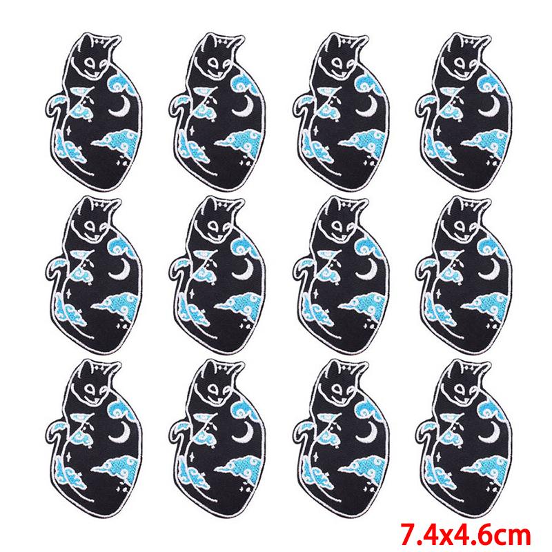 10 st/lot Grossistförsäljning av broderilappar Strykplåster för klädlappar på kläder Jackor Dekor applikationer Sytillbehör