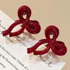 Hair Pin Stable Non-Slip Mini Bow Shape Alloy Hair Pin Glossy