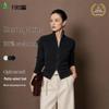 FIRS Women's Slim-Fit Pure Cashmere Mock Neck Cardigan