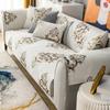 Copridivano in Ciniglia Stile Europeo Lussuoso Classico Ricamato Copridivano Jacquard Antiscivolo Morbido per Soggiorno Casa