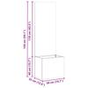 Garden Privacy Screen Canvas White 50 X 32 X 150 Cm