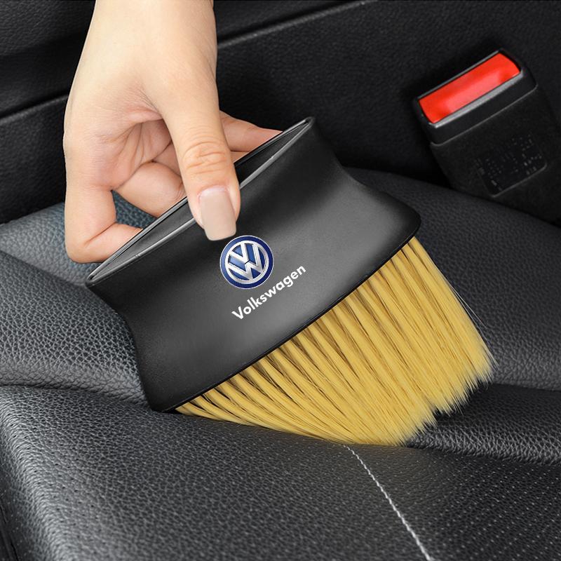 Car Interior Cleaning Soft Brush Dashboard Air Conditioner Outlet Detail Brush For Volkswagen Santana GTI Rline Polo Golf Passat B5 B6 Touran Magotan