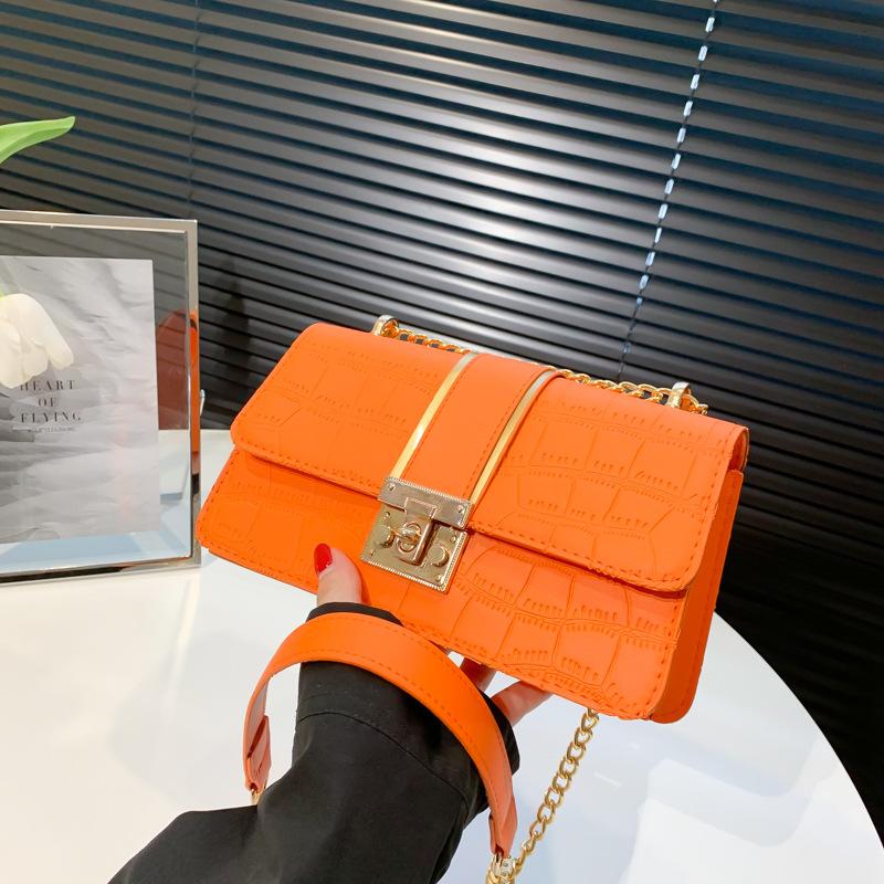 Bags Underarm Bag New Fashion Chain Bag Casual Stone Pattern Commuter Shoulder Bag