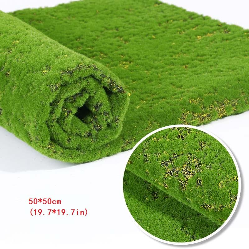 Artificial Plants Turf Moss Carpet Wall Turf Fake Green Grass Mat Decor For Home Floor Wedding Outdoor Garden Micro Landscape