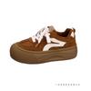 Chaussures de sport décontractées et légères pour femmes, style rétro, niche, velours chaud, deux cotons, semelle épaisse muffin