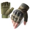 Outdoor Tactical Fingerless Gloves Hard Knuckle Paintball Airsoft Hunting Combat Riding Hiking Half Finger Gloves-