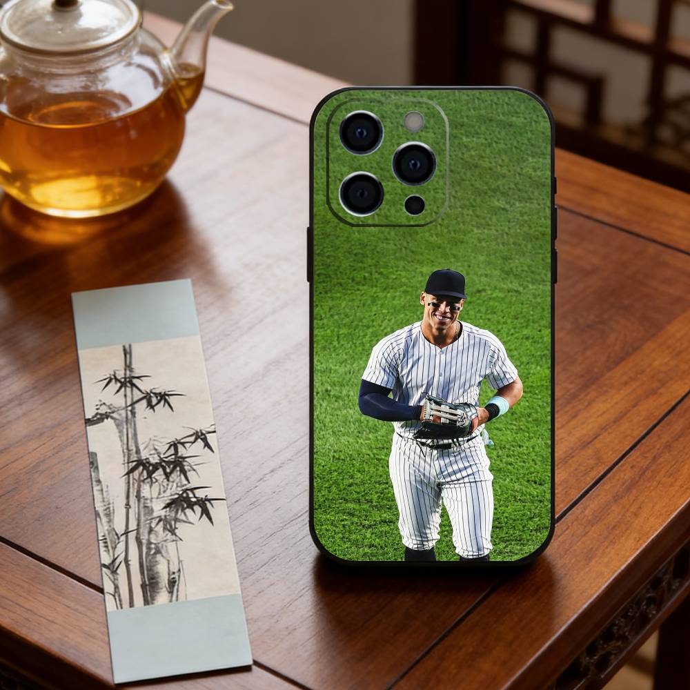 Aaron Judge Phone Case For iPhone 17, 16,15,14,13,12,11 Plus,Pro Max, Others Soft Black Cover
