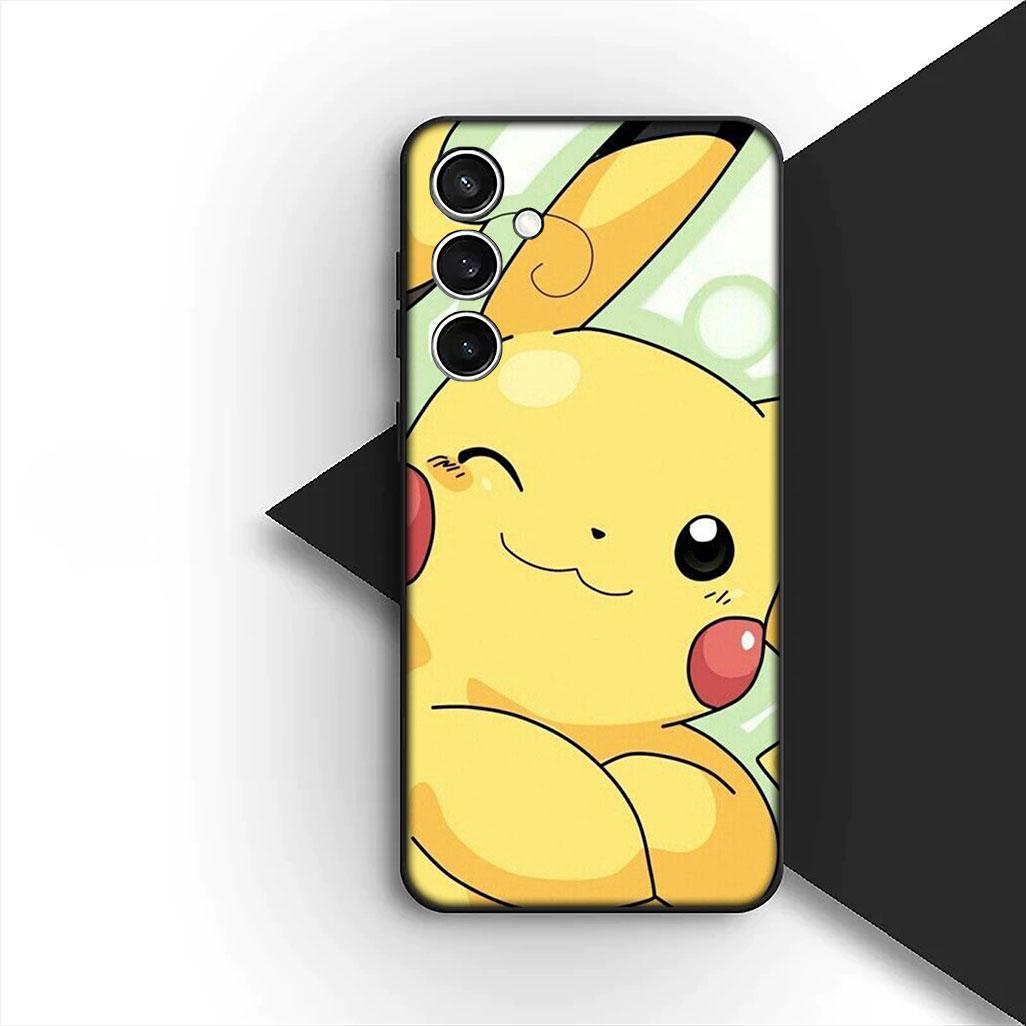 

for Samsung Galaxy S10 S8 S9 Plus A33 A34 A31 70 A71 A72 Note 20 9 8 S10E Phone Cover Soft Case Cartoon P-Pokemons GO P-Pikachus Galaxy S10e