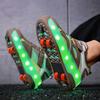 Kid's Luminous Sneakers Led Light Shoes Children's /Boys /Girls USB Charging Glowing Wheels Parkour Roller Skate Shoes