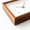 KATOMOKU Dual-use clock 2 Walnut km-53WA Wall clock with continuous second hand 22 x 17 x 5 cm