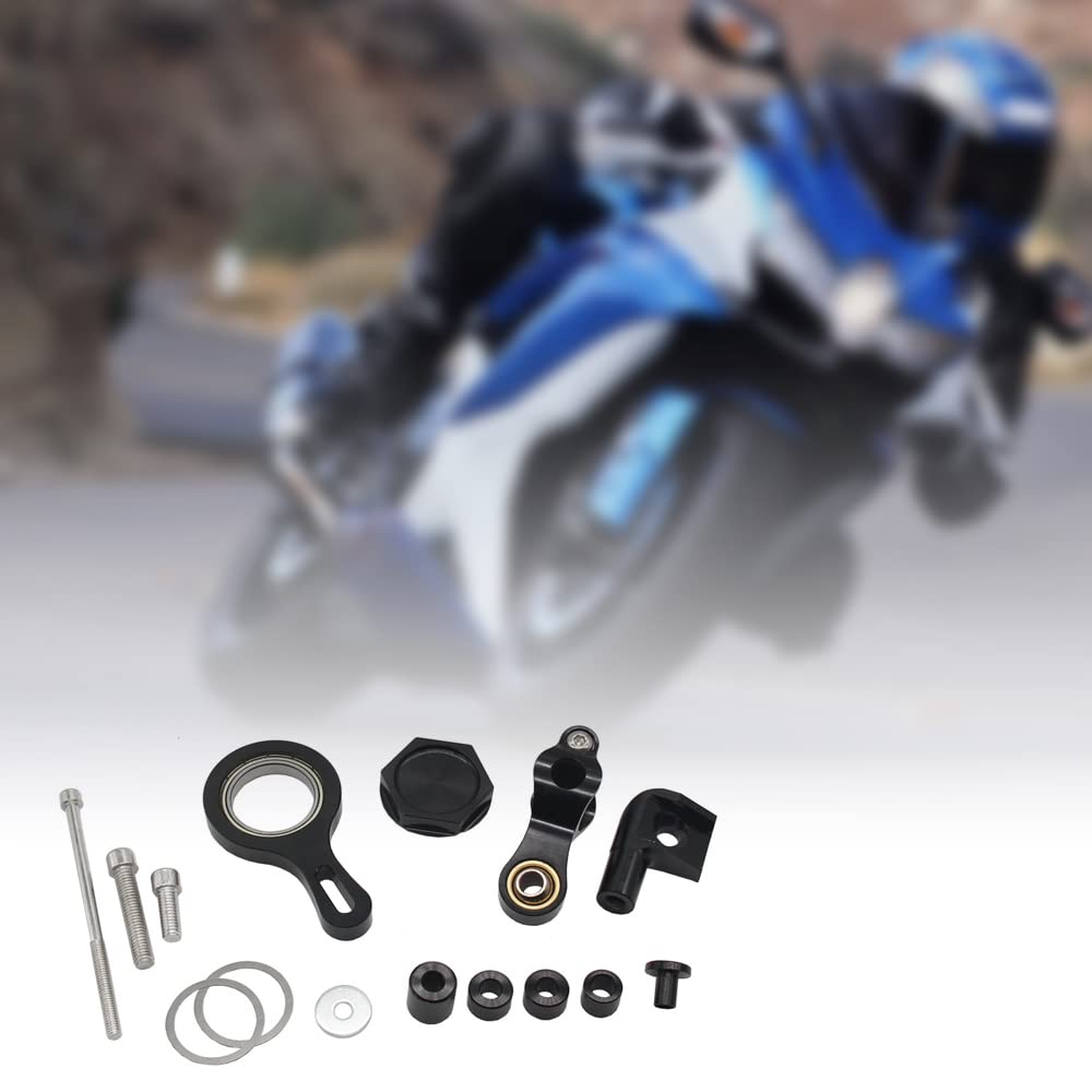 Damper Bracket,Motorcycle Steering Stabilizer Damper Mounting Bracket Kit Fix Accessory Replacement YZFR1 2002-2017 YZFR6 2006-2020