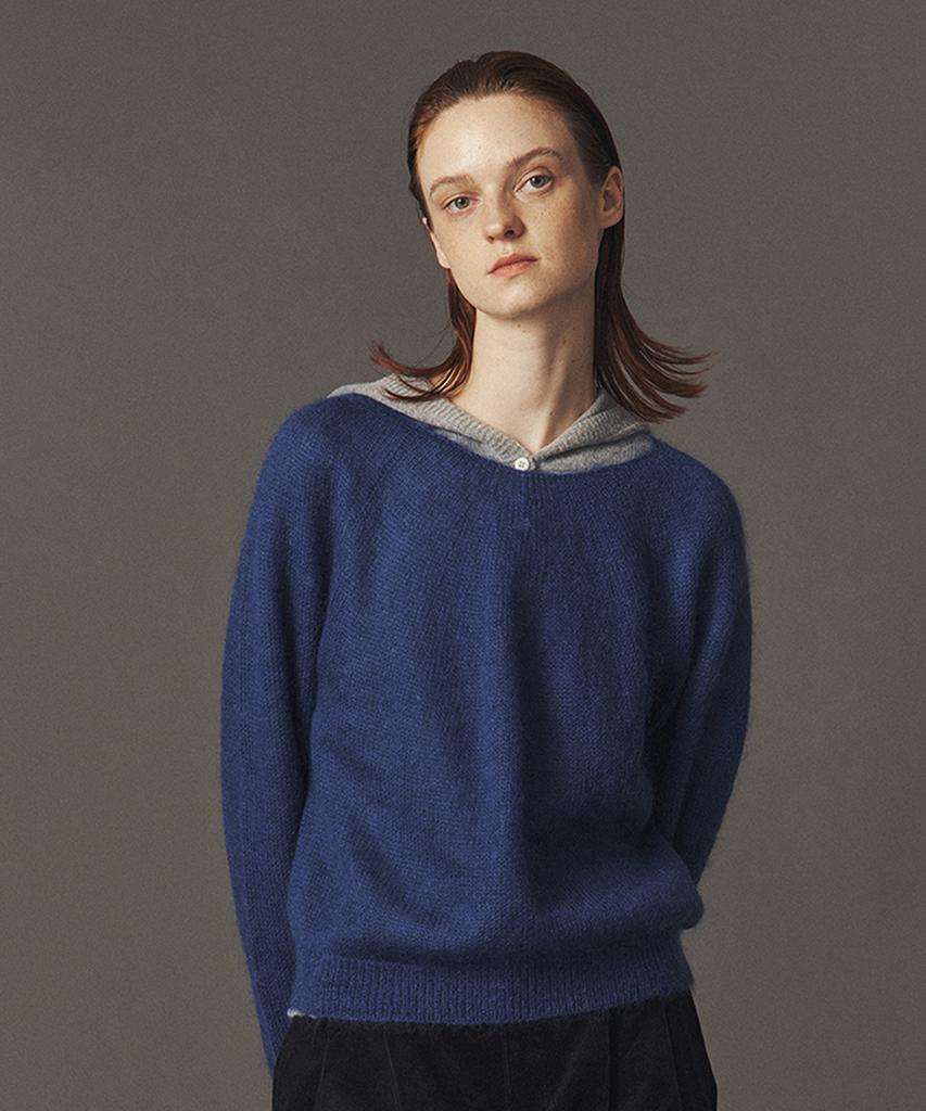 AHWE Wool Blend Pull-Over_Blue