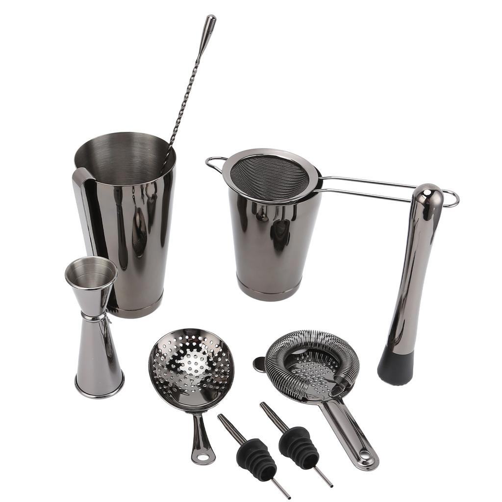 11PCSCelsiusSet Cocktail Shaker Set Bartender Kit Cocktail Strainer Stainless Steel Barware for Home Party