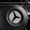 Naafdop Voor Mercedes Auto Stuurwiel Embleem Kristallen Diamant Sticker Voor Benz A B C E Klasse GLA CLA GLC GLK GLE Serie Accessoires