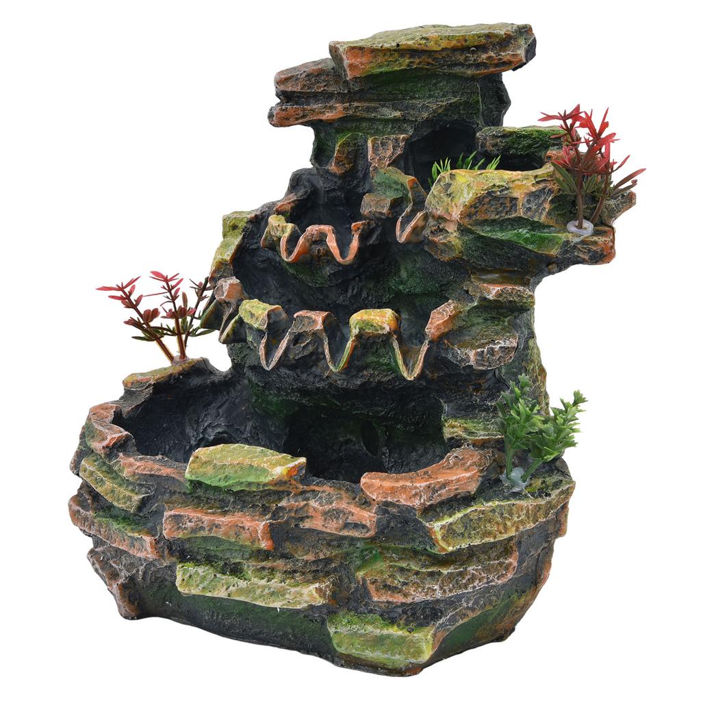 Fontanna stołowa, wodospad, kamień, dekoracja elektryczna z atomizerem do biura domowego