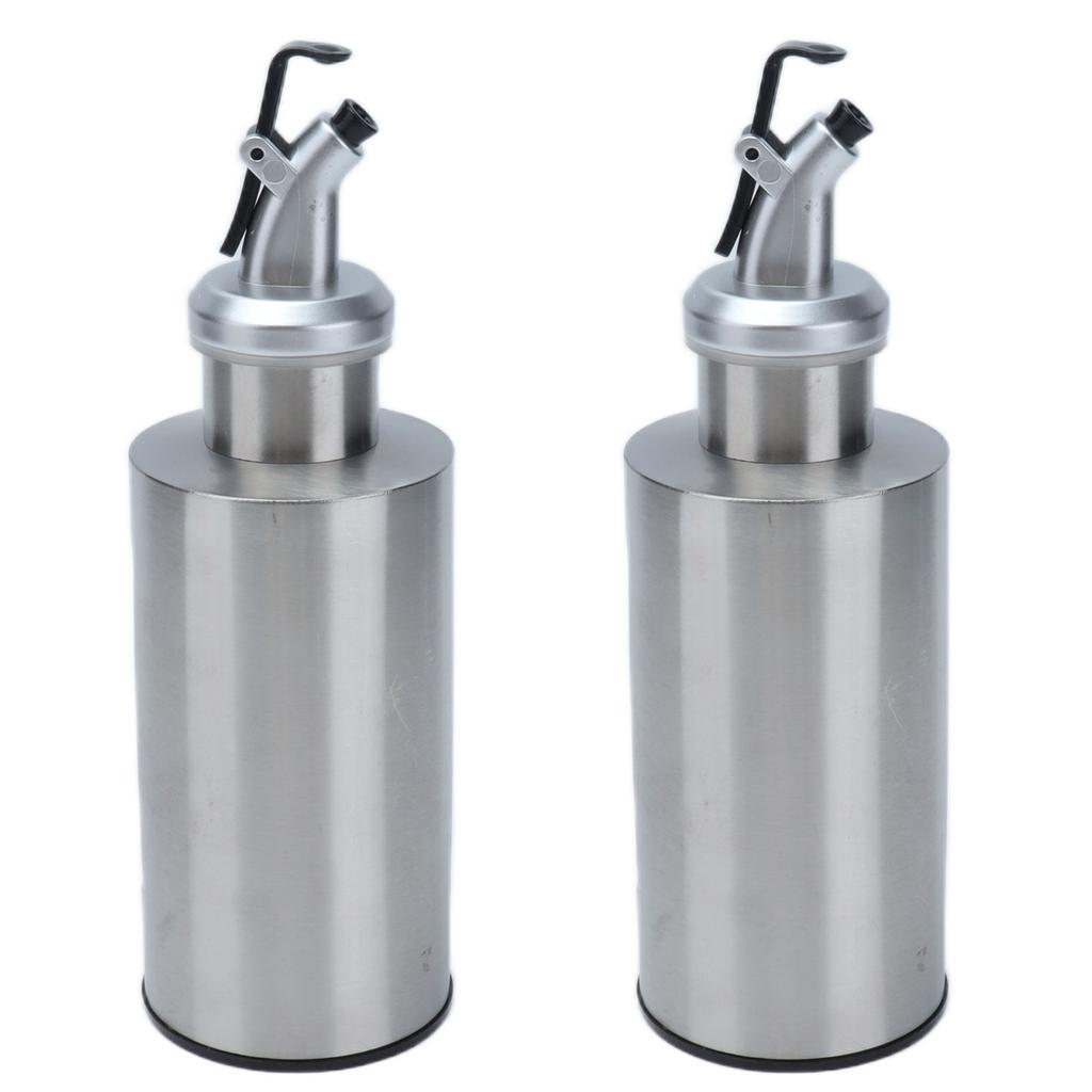 Oil Dispenser Bottle Stainless Steel Easy Refill and Cleaning Modern Olive Oil Dispenser for Vinegar Sauce190ML