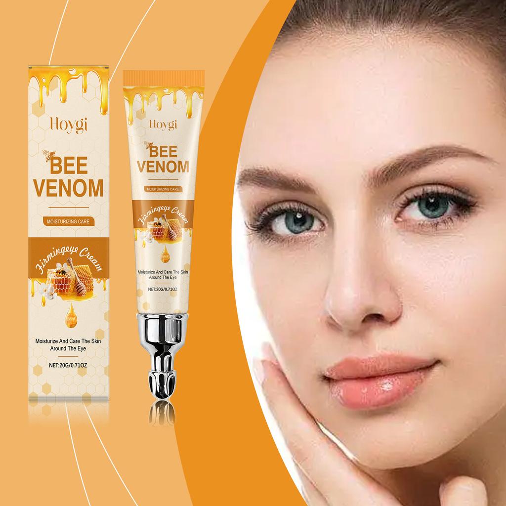 HOYGI Bee Venom Firming Eye Cream Moisturizing Nourish Tighten Reduce Fine Lines Eye Care 15ml