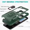 Coque de Protection - BOOLING - pour Samsung Galaxy Z Flip 7 FE - Rigide Antichoc - Vert Nuit - Support 360°