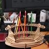 Art Supplies Paint Brush Holder Wooden Paint Brush Organizer Pen Pencil Holding Rack  Paint Brushes