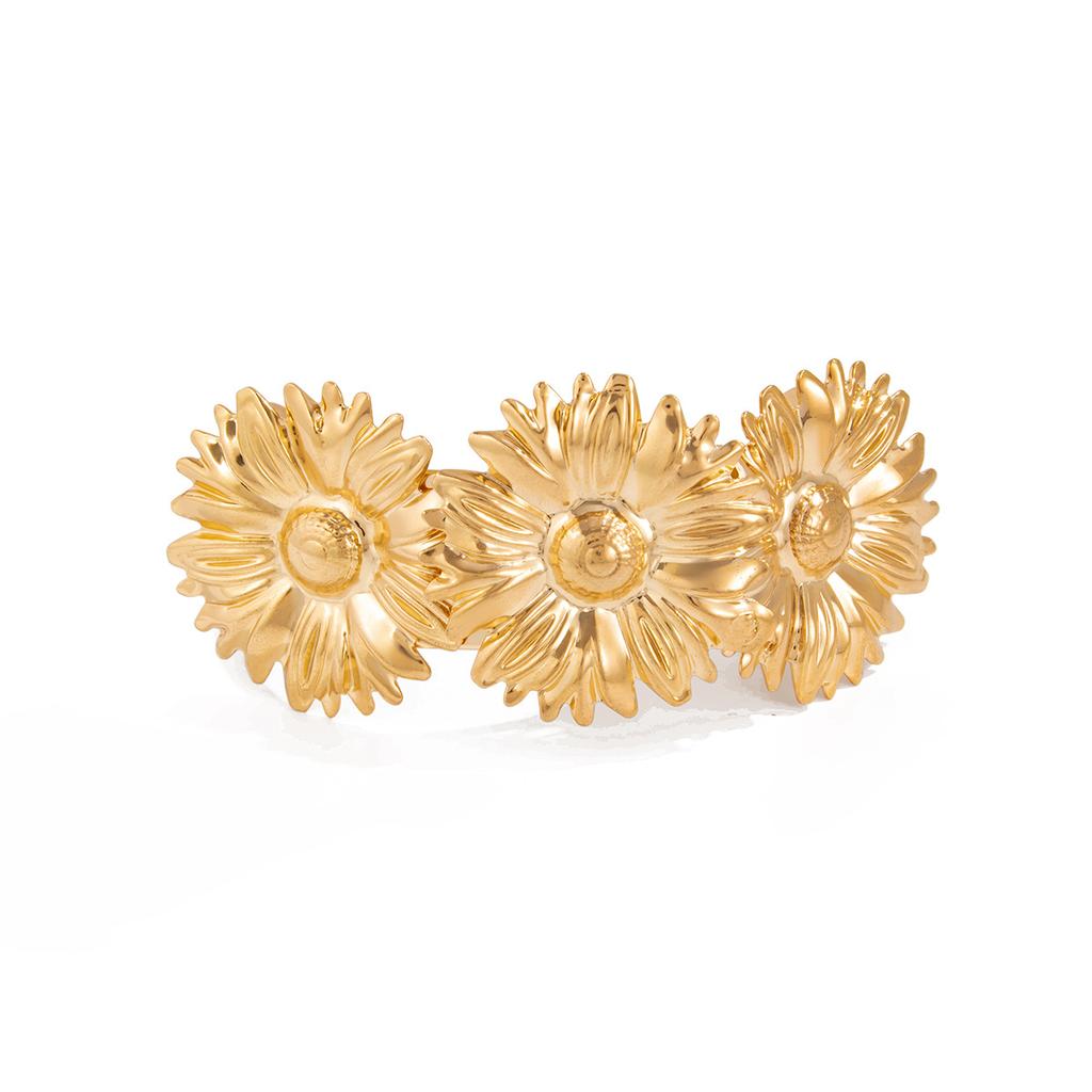 Hip Hop Style Metal Bow Arm Bracelet, Design Sense Sunflower Flower Arm Bracelet Personality Bracelet