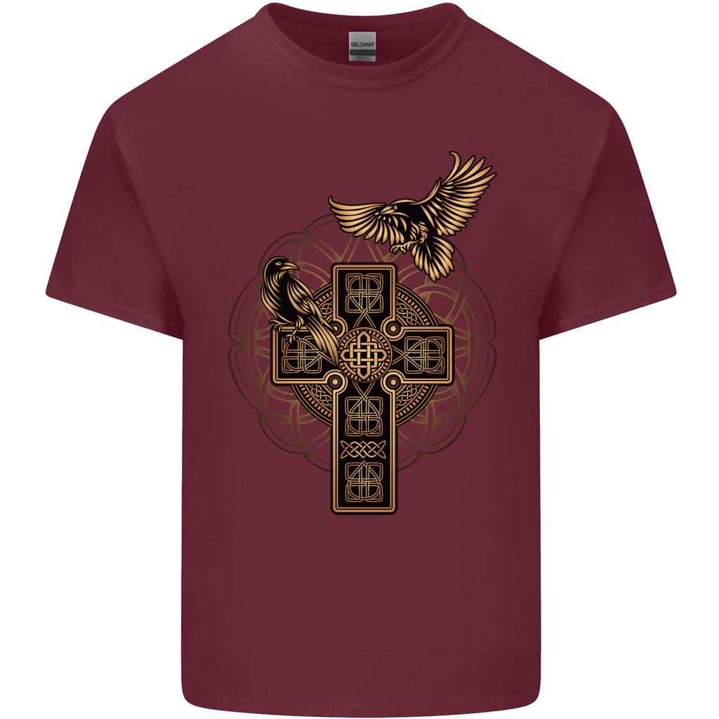 Odins Celtic Raven Viking Thor Ragnar Norse Unisexs Light Cotton TShirt