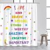 Cartoon Animals Kids Shower Curtains Cute Dogs Pet Ocean Fish Sea Turtle Whale Octopus Child Bathroom Curtain Decor with Hooks