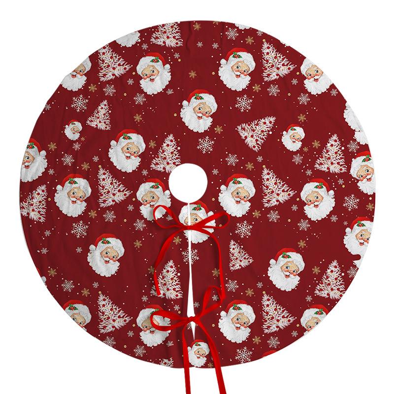1 Stück Weihnachtsbaumdecke Rot Golden Feiertagsdekorationen mit wärmenden Sternen, strapazierfähiges Polyestergewebe für drinnen und draußen Weihnachtsbaum Zuhause