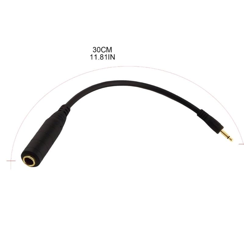 Extension Cable 6.35mm Female Plugs To 3.5mm Mono/Stereo Male Socket Cord  for phone,Computer 3.5mm Devices 30cm