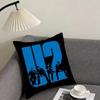 U-U2 Rockk Band Cushion Cover Pillowcase Ultra Soft Skin Friendly Fabric Cloud Like Comfort & Concealed Zipper