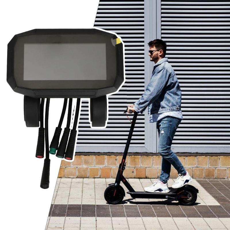 Electric Scooter Display Plastic Color Screen LCD Dashboard Replacement Color Screen Controller Assembly Quick Install