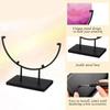 Fused Glass Art Metal Easel Stands Iron Decorative Plate Holder  Home Office Desktop
