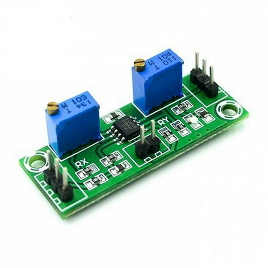 LM358 Two-Stage Voltage Amplifier Module with Single Power Supply