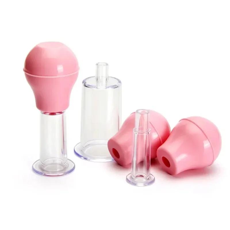 Facial Massage Cups Rubber Vacuum Cupping Skin Lifting Anti Cellulite Massager for Face Pvc Body Cups Skin Scraping Massage Jar