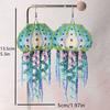 Handmade Bohemian Tassels Earrings Jellyfish Shape Beads Earrings Long Dangle Earrings Beads Texture Present for Women