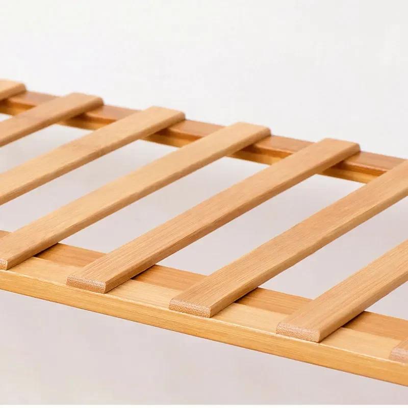 Mehrschichtiges einfaches Schuhregal Holz Klappschuhschrank Schlafsaal-Organizer Staubdichte Eingangslagerregale Heimdekoration