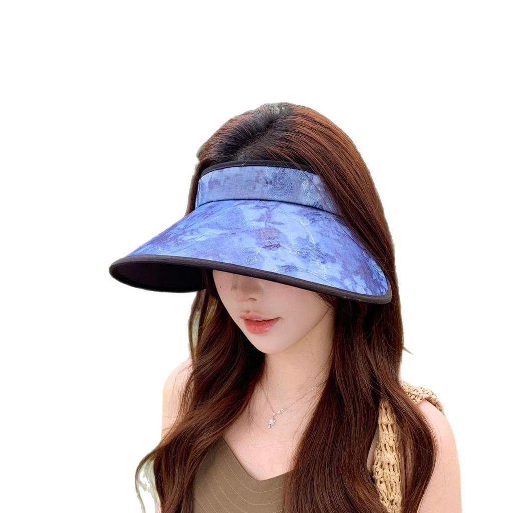 Summer 2026 Large Brim Sunshade Hat For Women, Outdoor Sports Sun Protection Empty Top Hat, Face-Enhancing Little Sun Hat